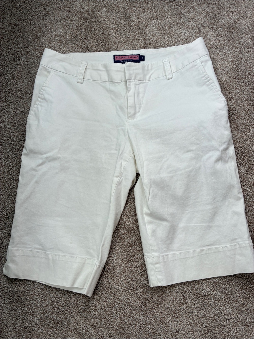 Vineyard Vines Women's White Bermuda Shorts